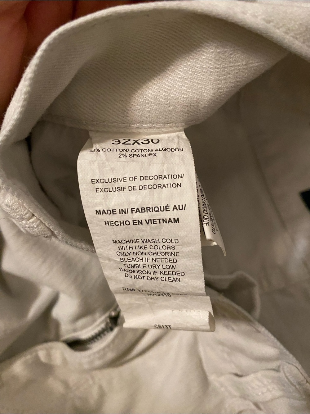 Perry Ellis Straight Leg Cotton Jeans Waist 32x30 - Picture 3 of 6